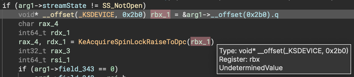 Offset Pointer Example