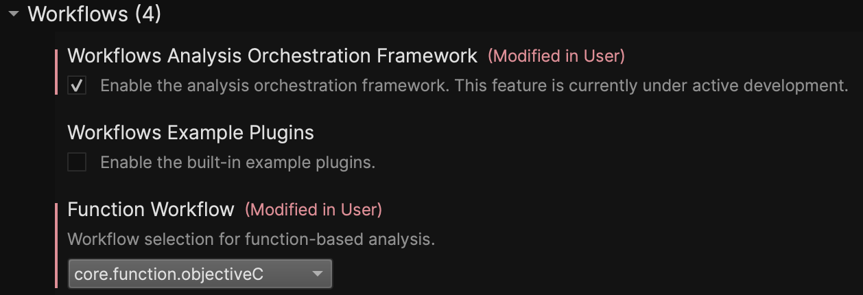 Workflow Setting