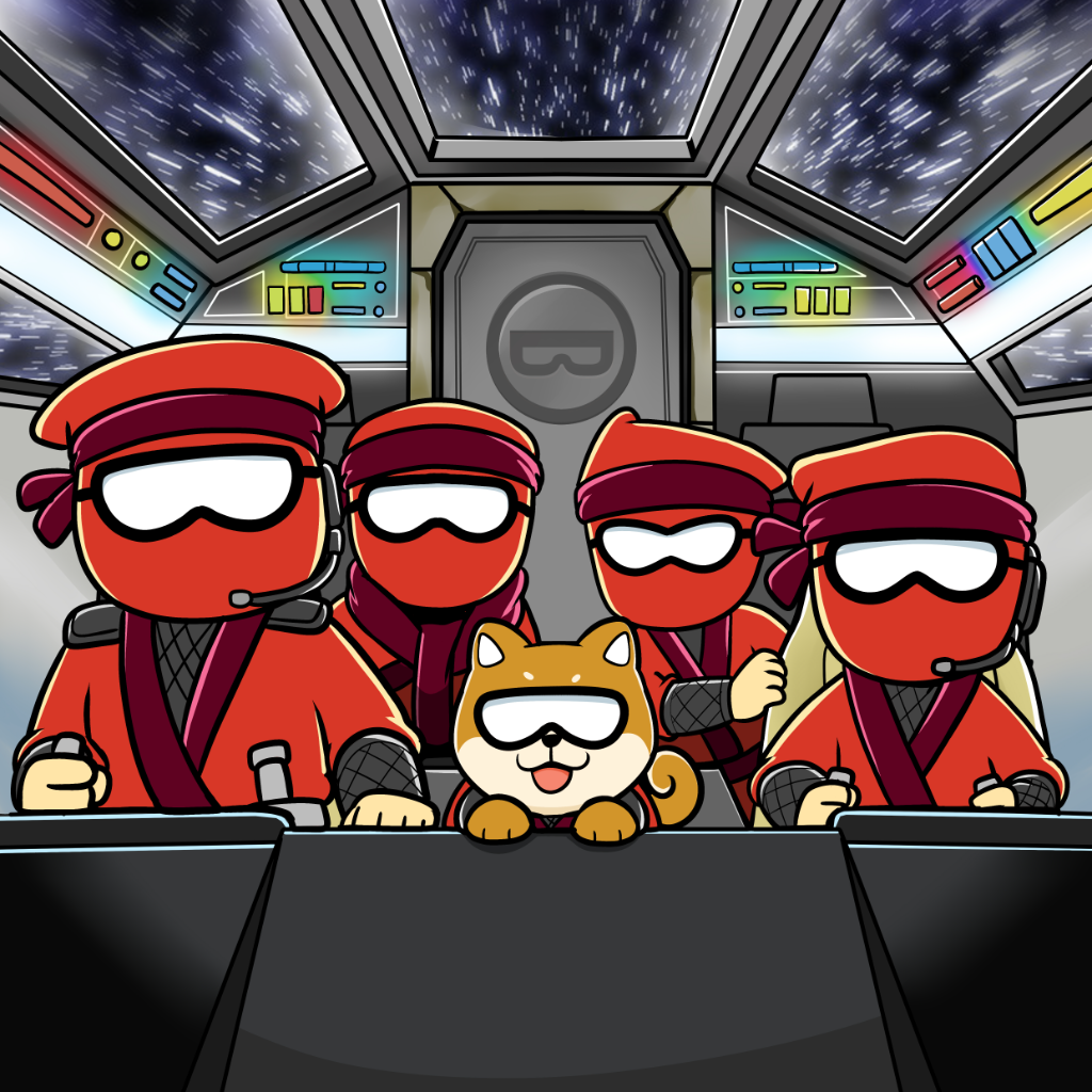 Binja Team in Space Cockpit >