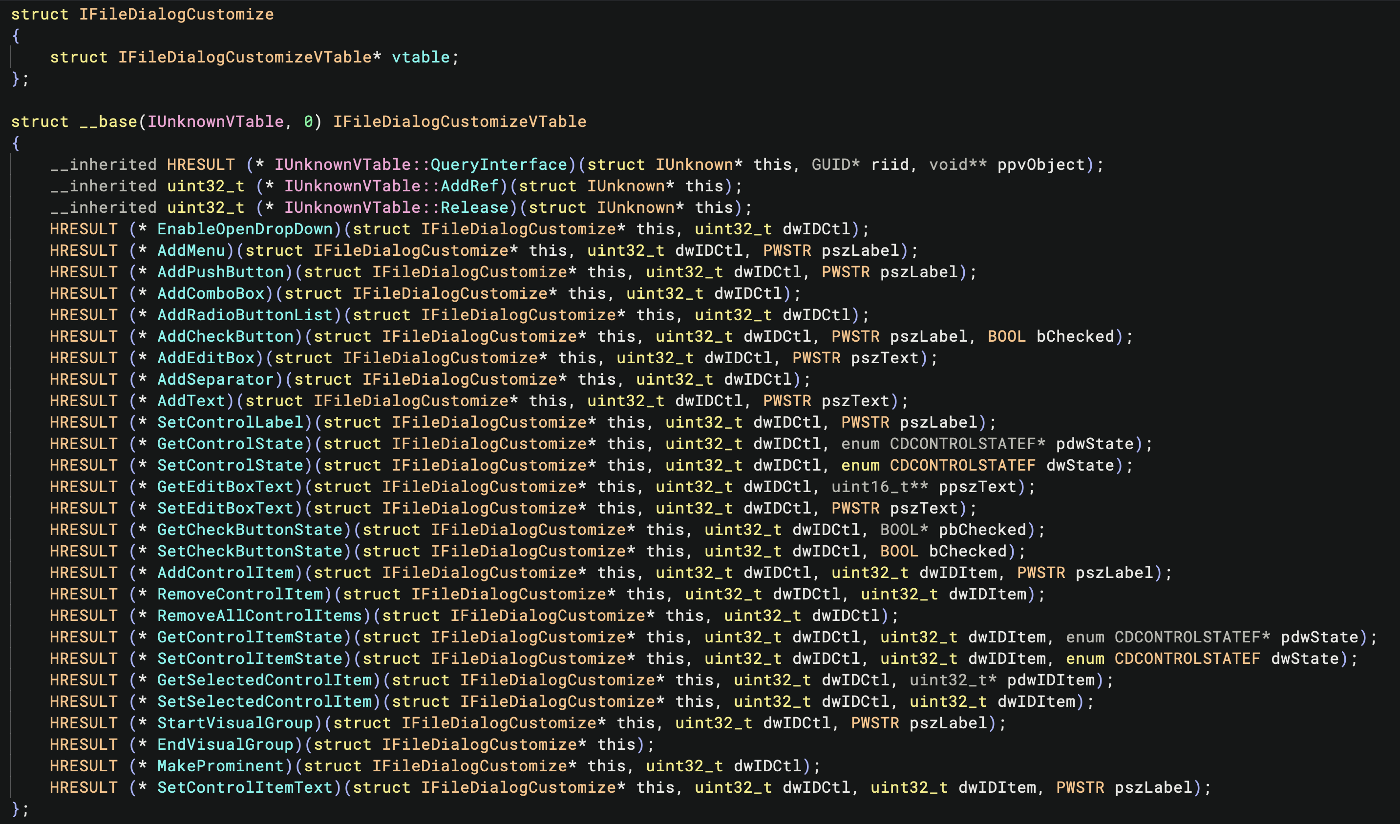 Updated type libraries