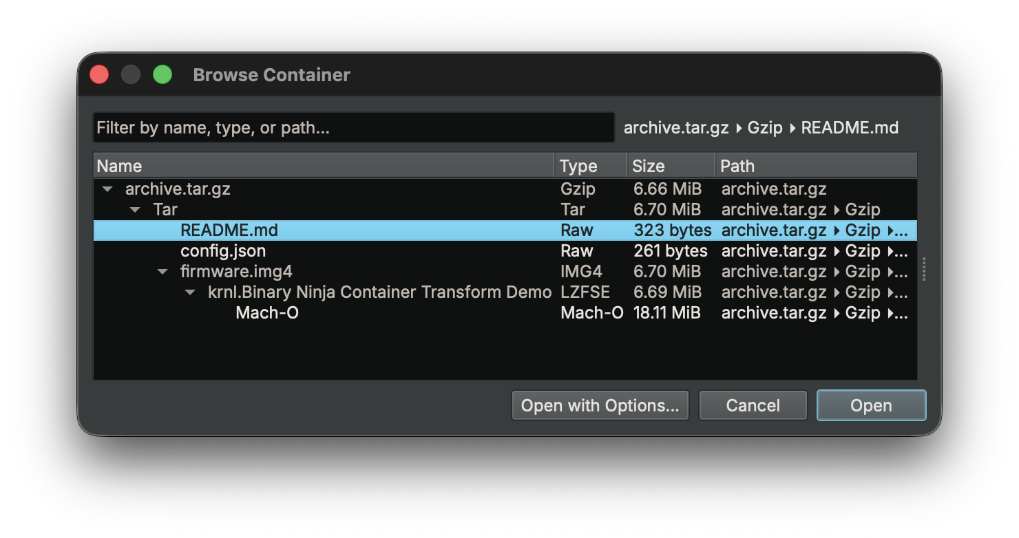 Container Browser
