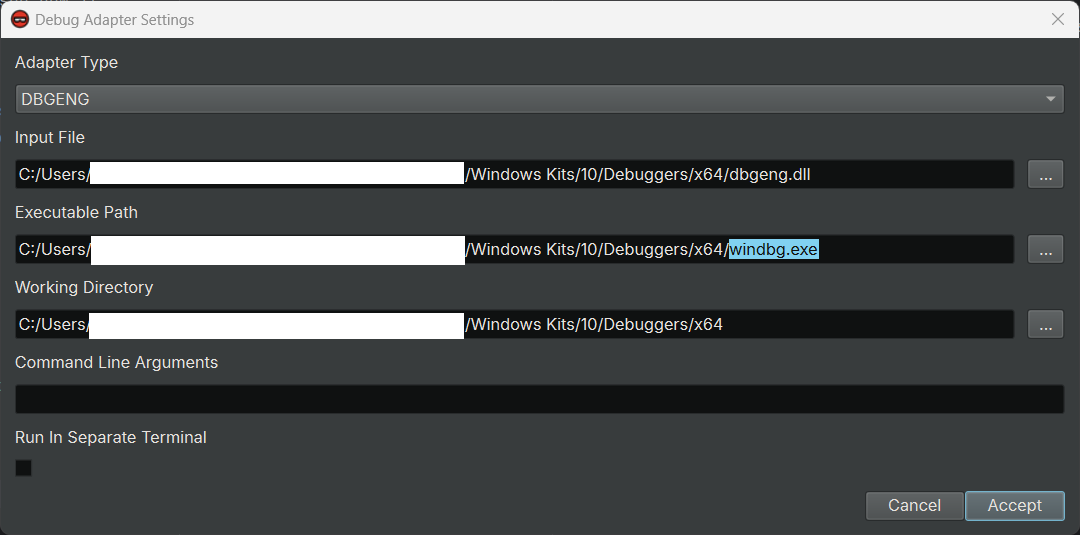 Setting the Executable Path