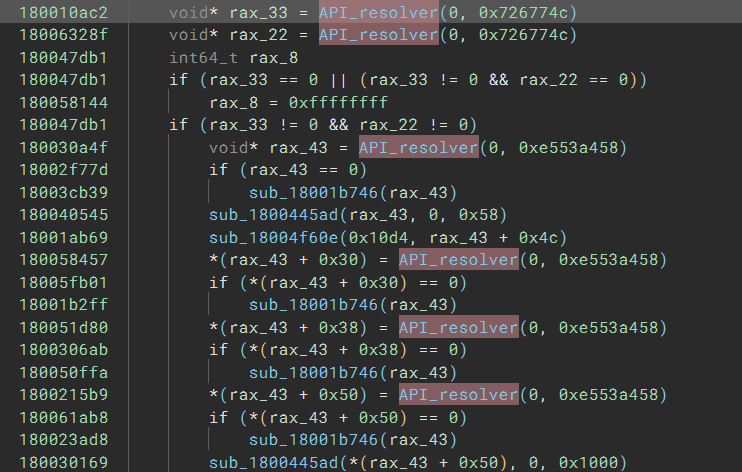 HLIL with hash value parameters