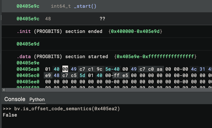 Byte Does Not Have Code Semantics