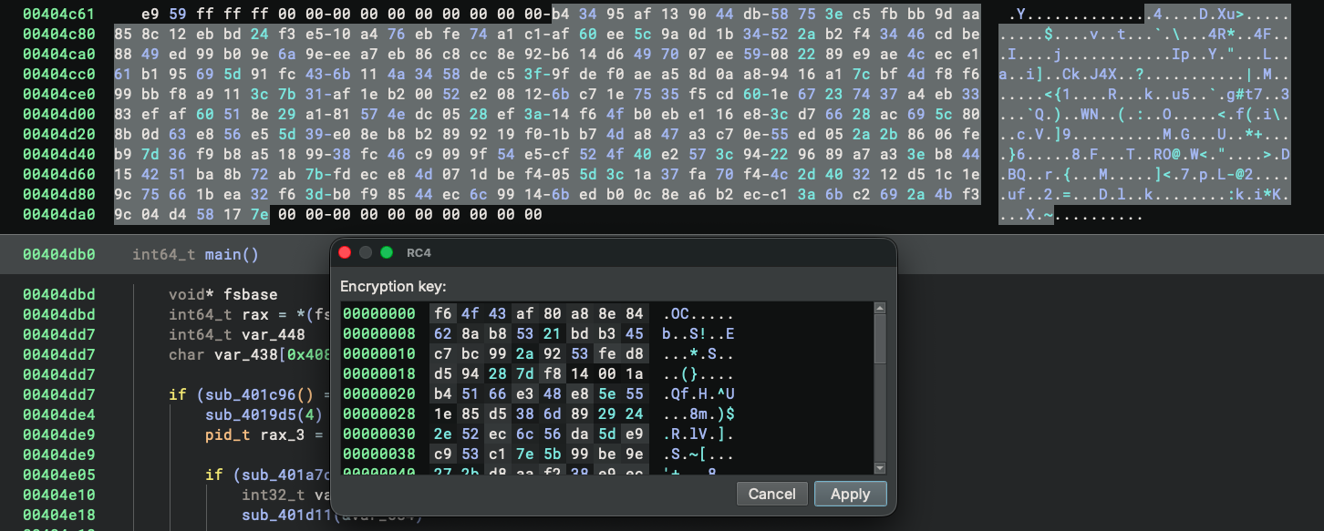 RC4 Decrypt The Function