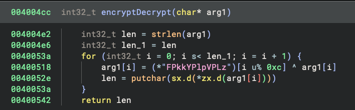 string xor