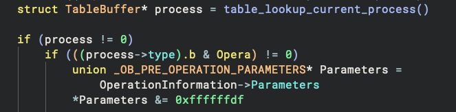 Desktop object callback removing accessi rights