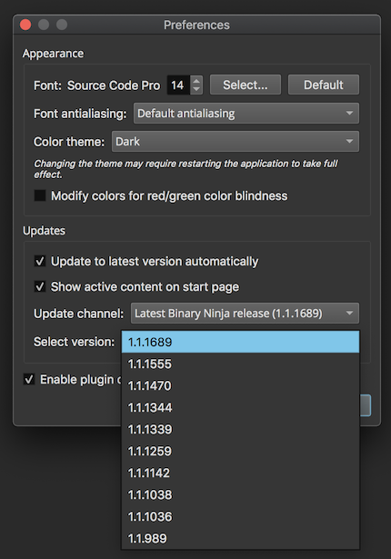 Version Switcher >