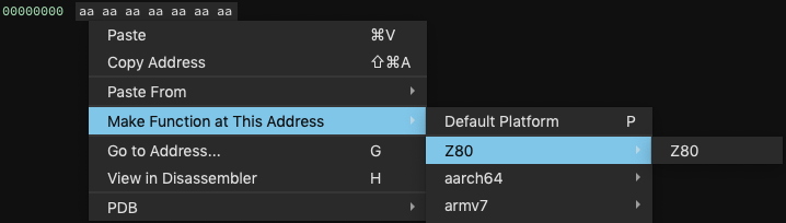 z80 in architecture list