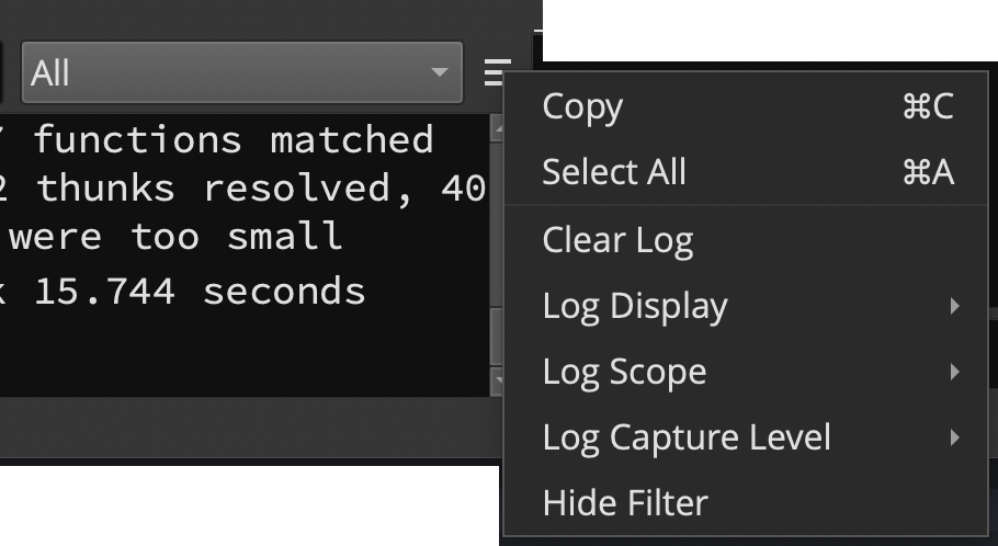 Log Settings